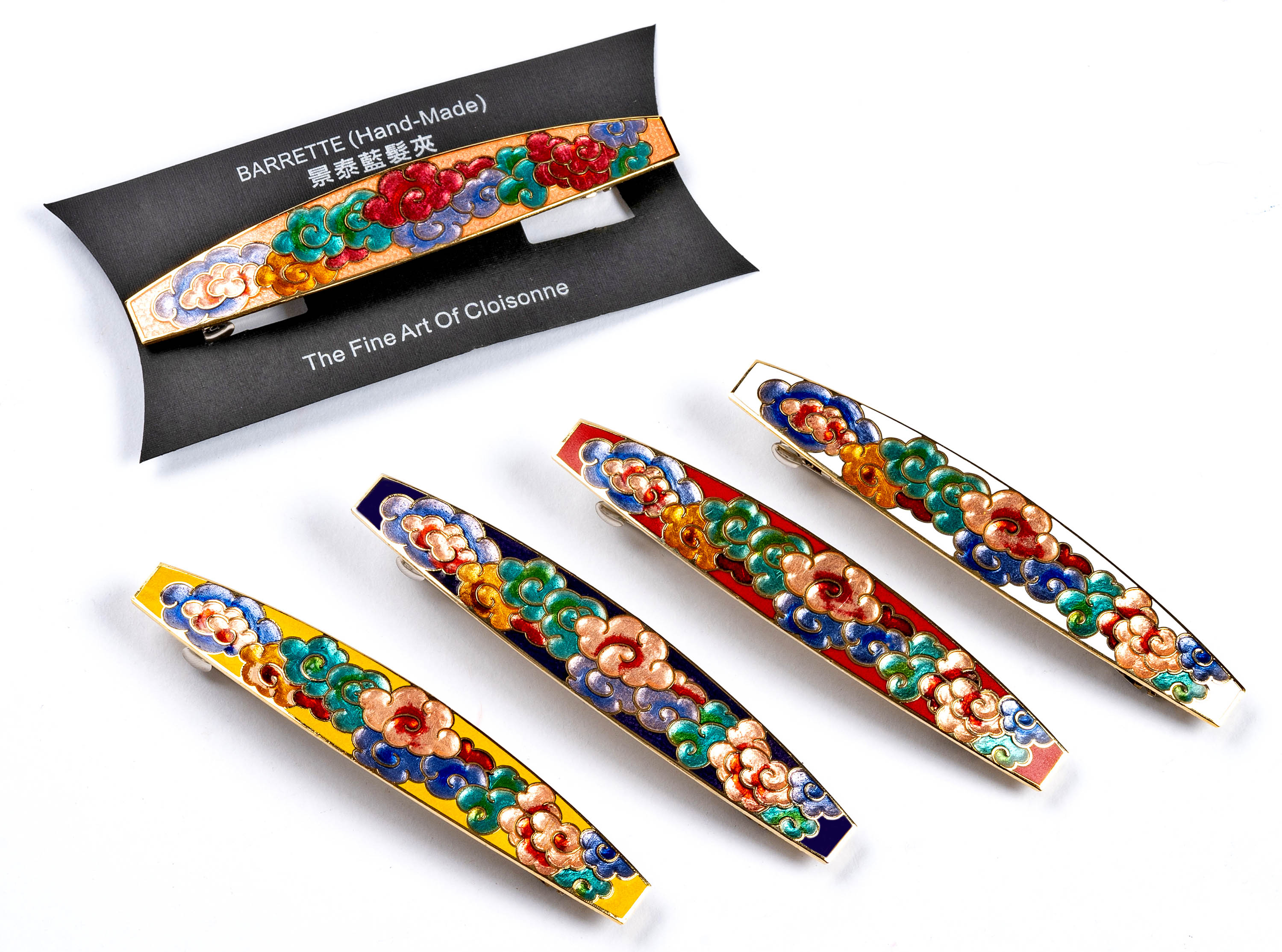custom hard enamel hair clip